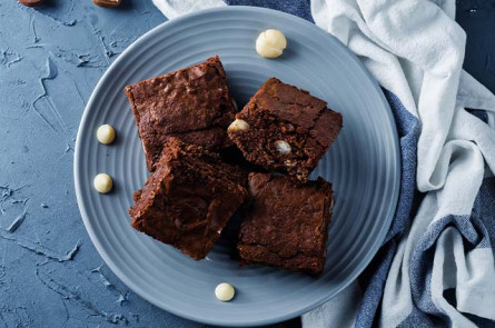 Brownies aux noix macadamia végans