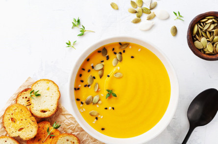Coconut Curry Squash Soup with Collagen