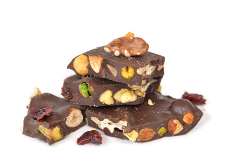 Cranberry and Mixed nut Chocolate Bark