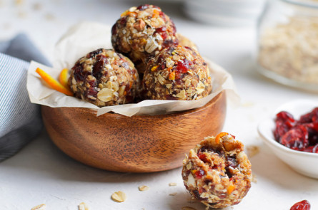 Bouchées bio aux amandes et à l’orange