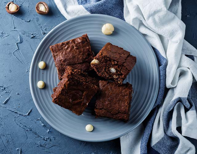 Vegan Macadamia Nut Brownies