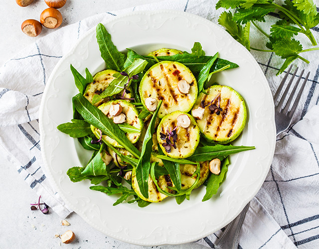Salade de zucchini grillé