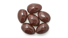 AMANDES AU CHOCOLAT NOIR, ENROBÉES DE CHOCOLAT NOIR, SANS SUCRE