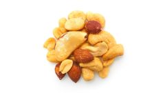 MIXED NUTS WITH PEANUTS, LESS THAN 30% PEANUTS, ROASTED, SALTED