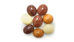 CHOCOLATE HOUSE BLEND ESPRESSO, COATED WITH DARK, WHITE AND MILK CHOCOLATE