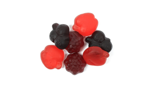 JELLY BERRIES WITH 20% FRUIT JUICE, NATURAL COLORS & FLAVORS, VEGAN